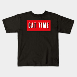 Cat Lover Cat Time Kids T-Shirt